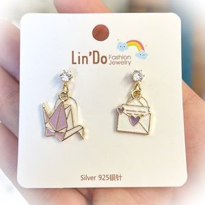 💕Fun Novelty Earrings Mail & Origami Bird💕